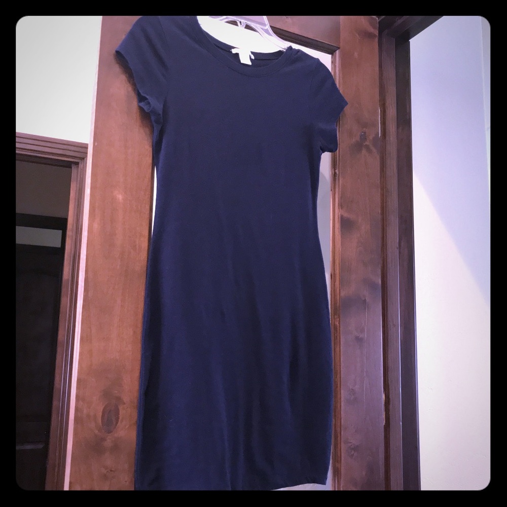 Navy Blue T-shirt Dress